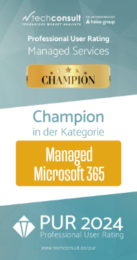 Badge: Champion in der Kategorie Managed Microsoft 365