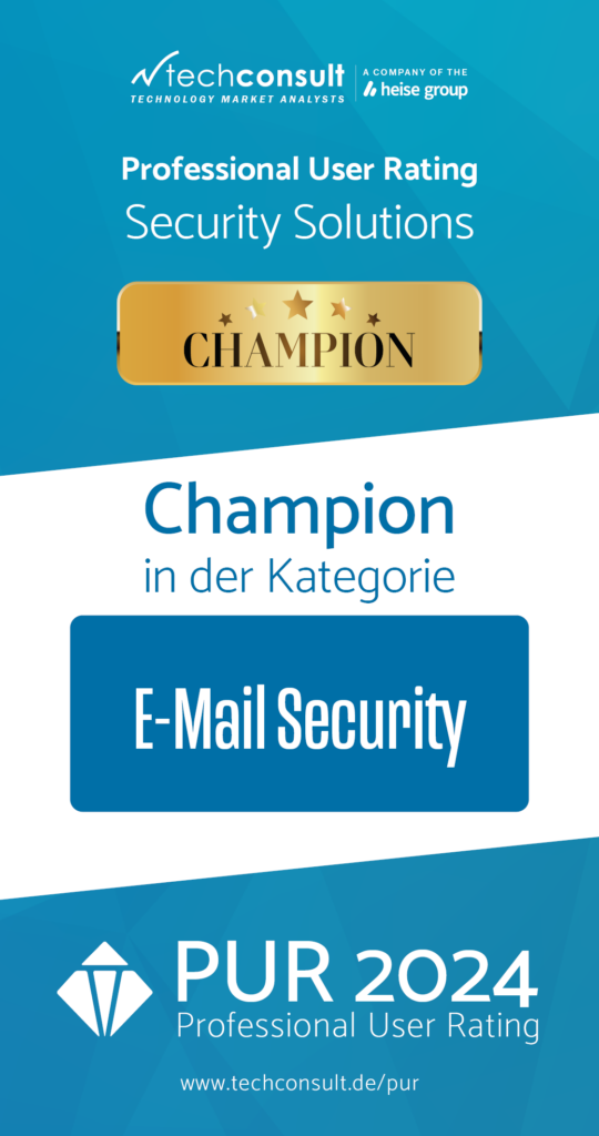 Champion in der Kategorie E-Mail-Security