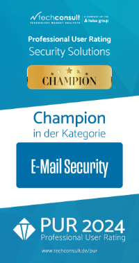 Badge: Champion in der Kategorie E-Mail Security