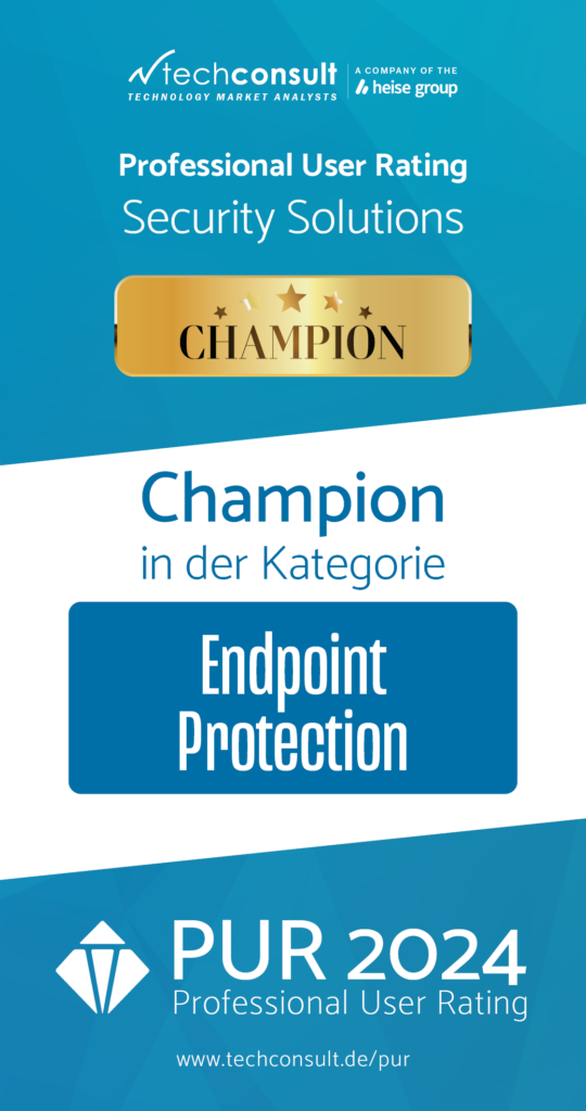 Champion in der Kategorie Endpoint Protection