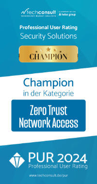 Badge: Champion in der Kategorie Zero Trust Network Access